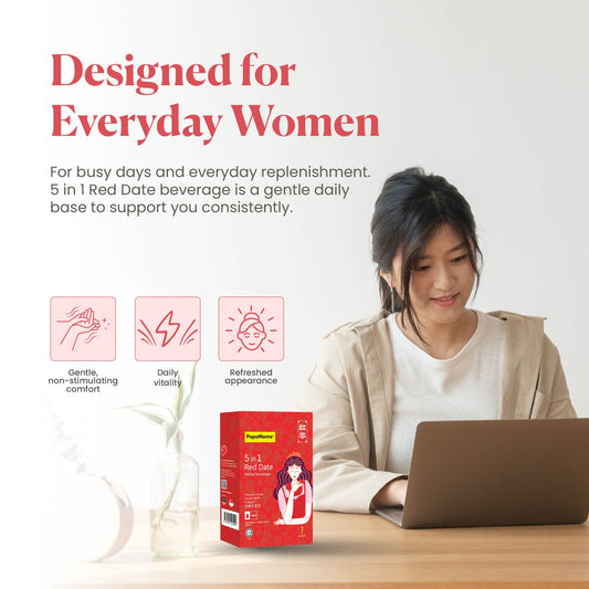 PopoMama 5 in 1 Red Date Herbal Beverage (20ml × 7)
