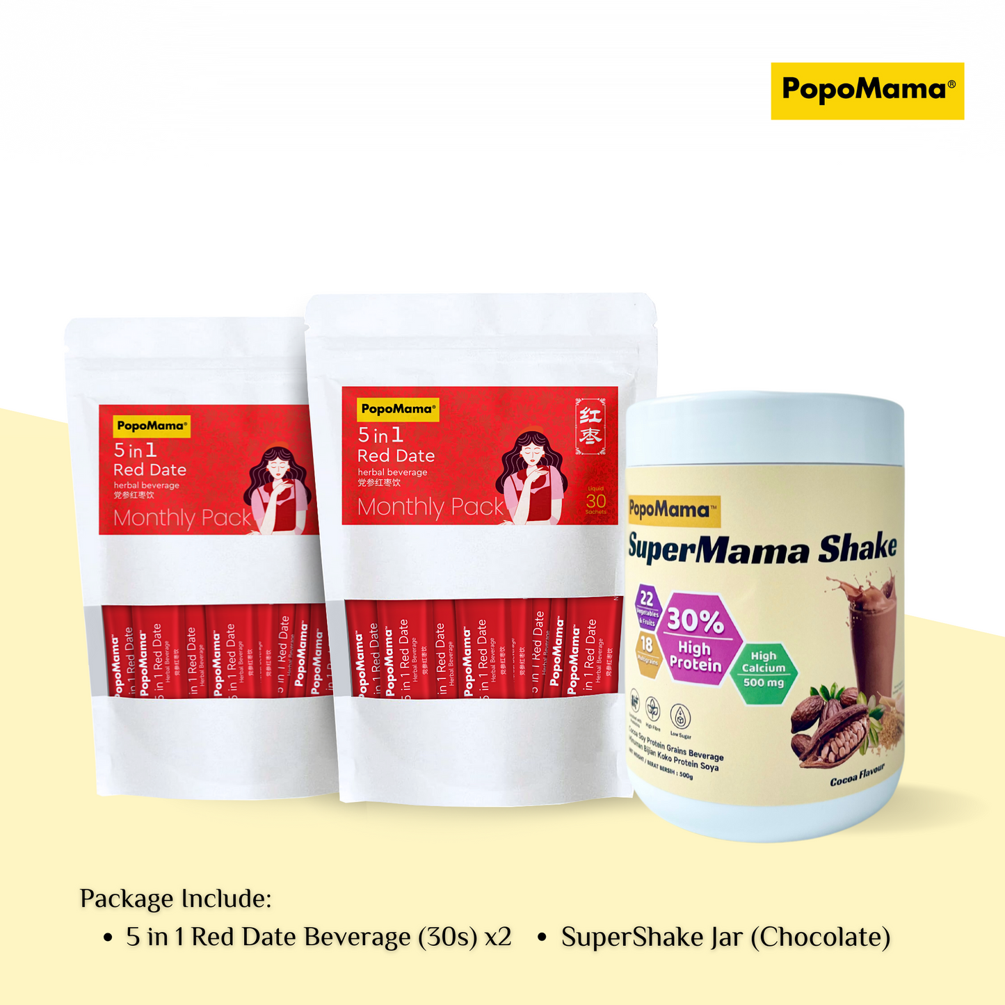 Confinement Set - 5 in 1 Red Date + Super Shake
