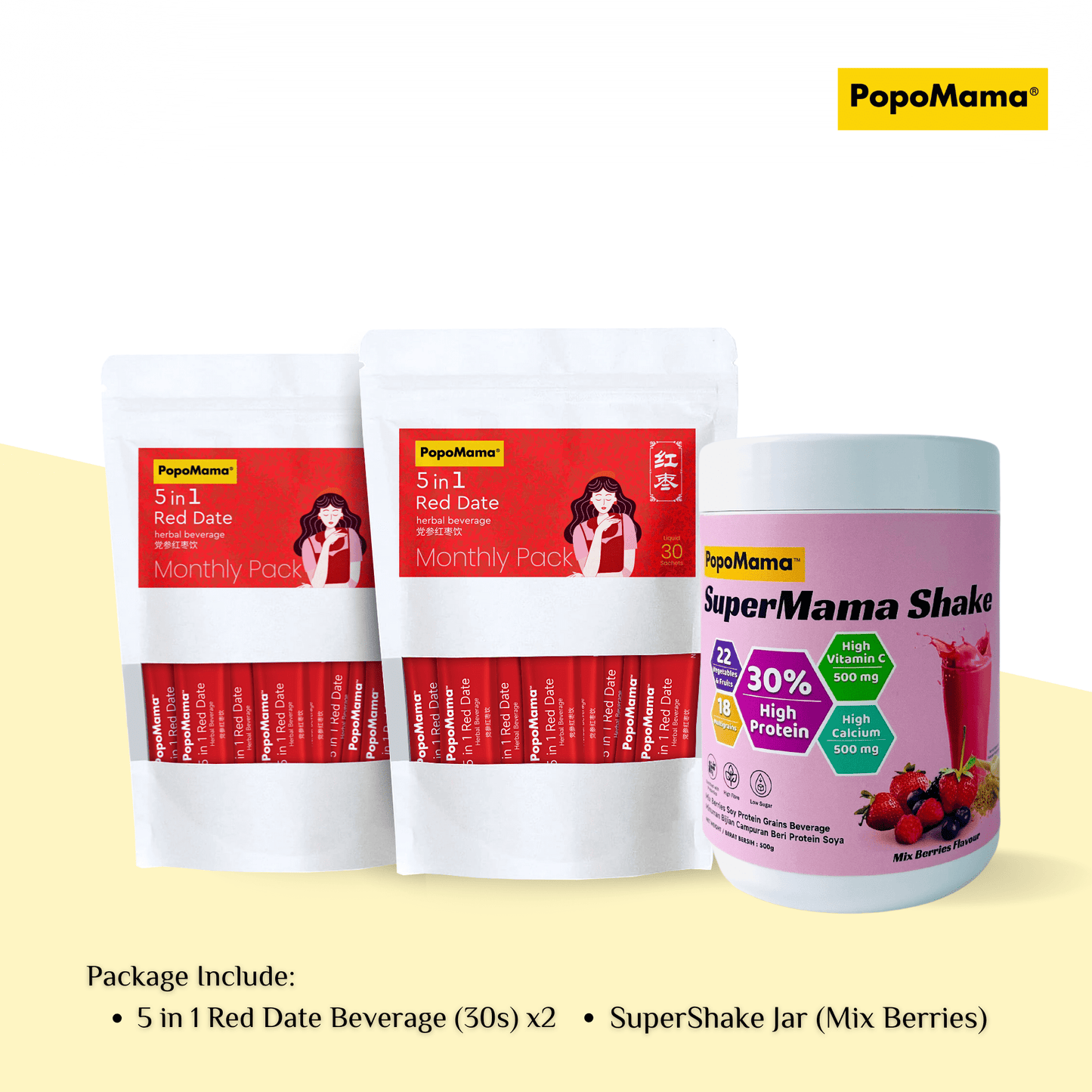 Confinement Set - 5 in 1 Red Date + Super Shake