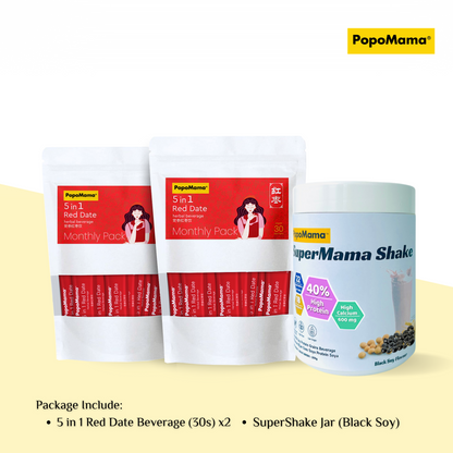 Confinement Set - 5 in 1 Red Date + Super Shake